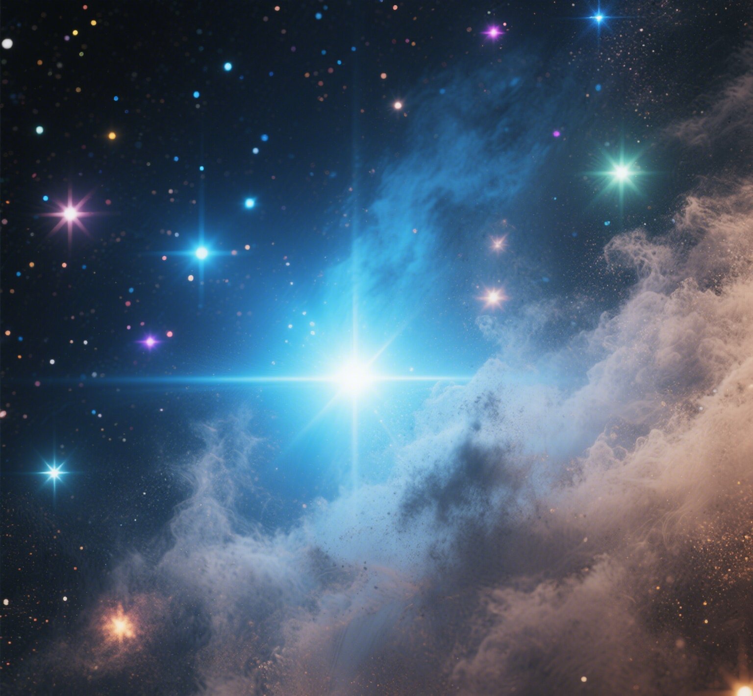 望远镜里的星星为什么是彩色的