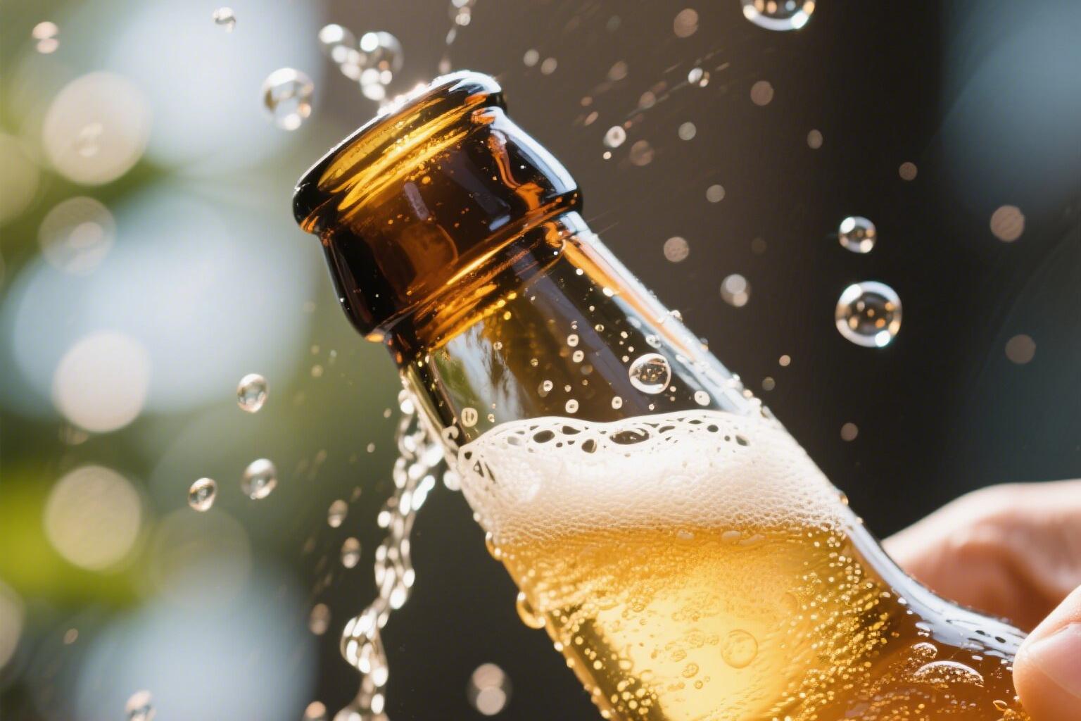 为什么啤酒瓶打开时会冒气泡？