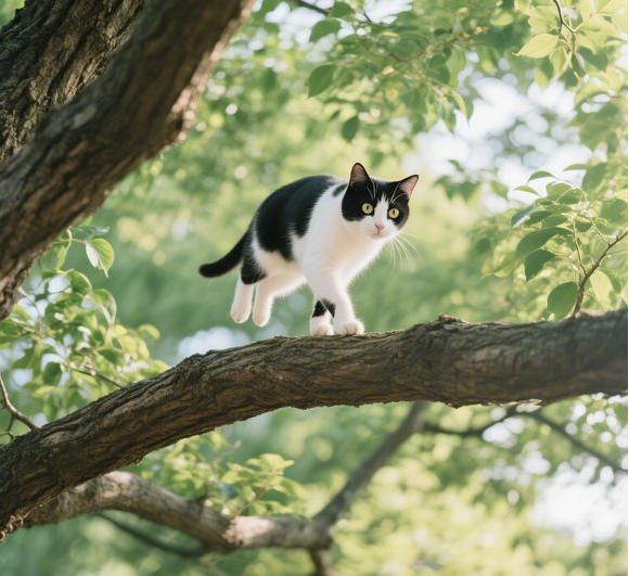 猫从高处跳下不易受伤的生物学奥秘