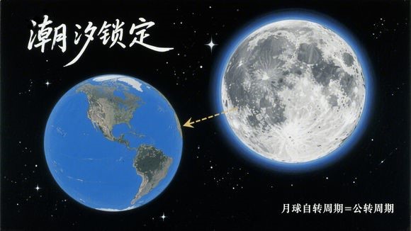 为什么我们永远看不到月球的背面？——“潮汐锁定” 