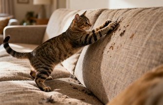 猫咪磨爪：不止是拆家，更是刻在基因里的生存智慧