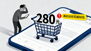 双 11 “满 300 减 50”“预售付定金”，是让你 “主动多花钱”